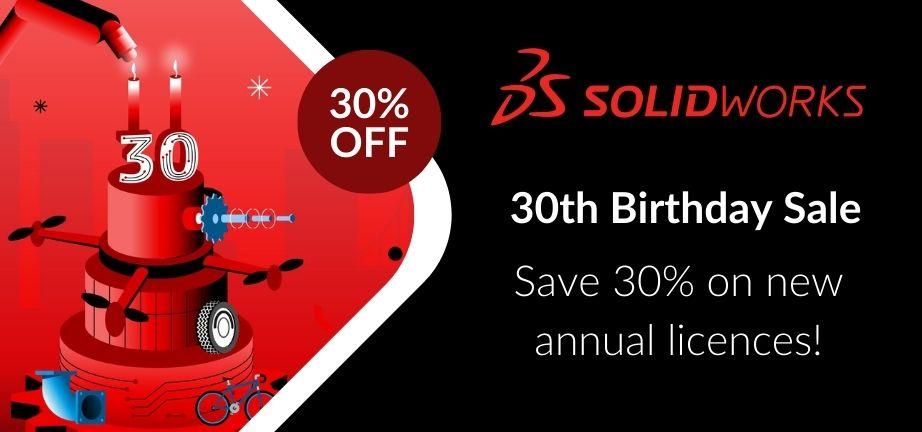 Save 30% on SOLIDWORKS