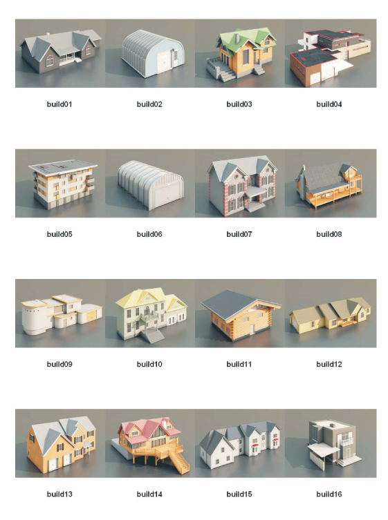 DOSCH 3D: Buildings V2 for Maxwell Render