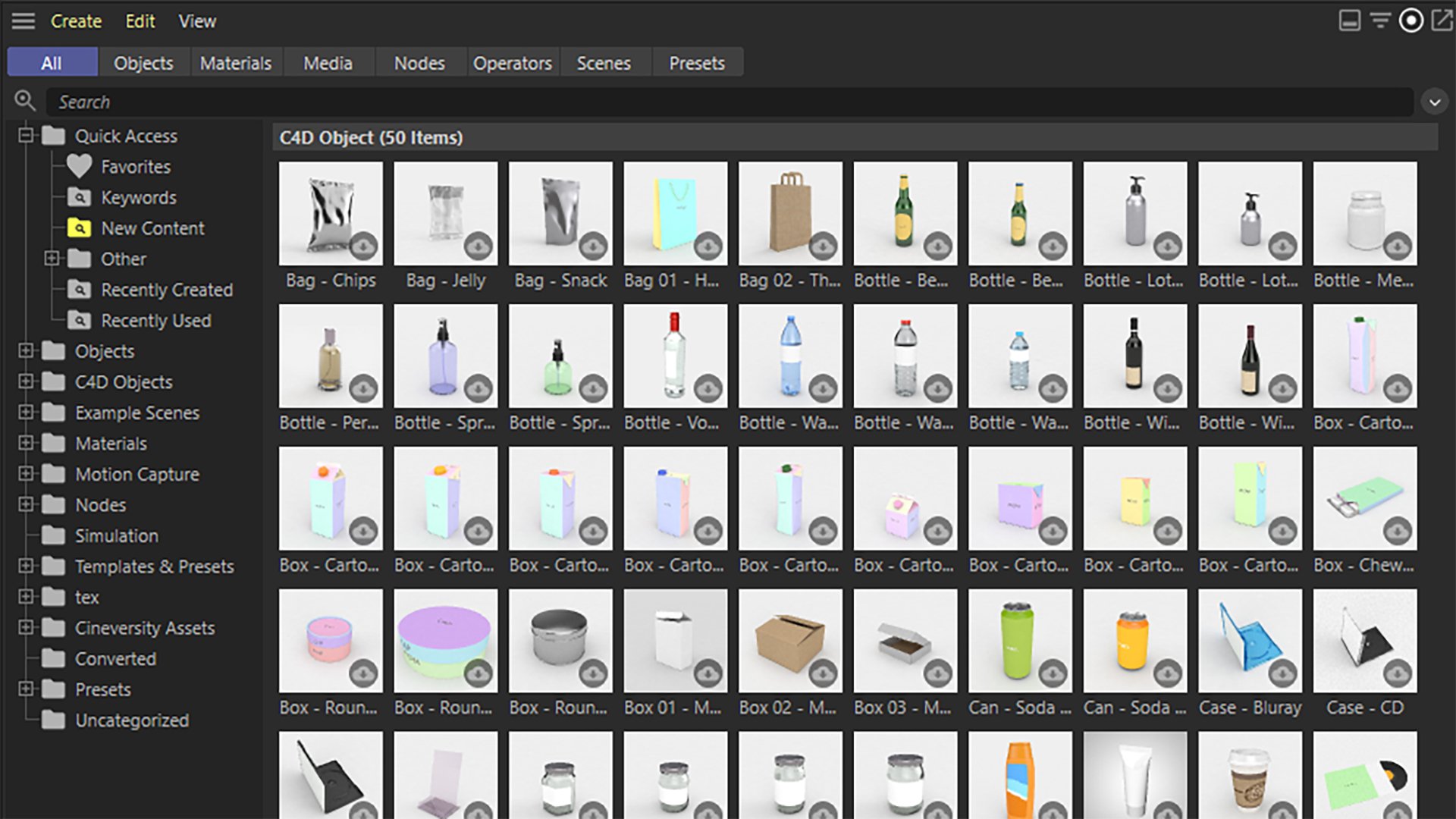 C4D Asset Browser