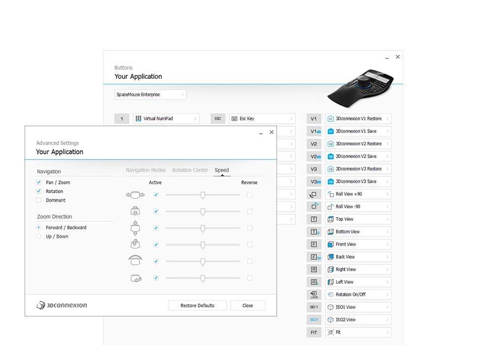 3Dconnexion SpaceMouse Enterprise software