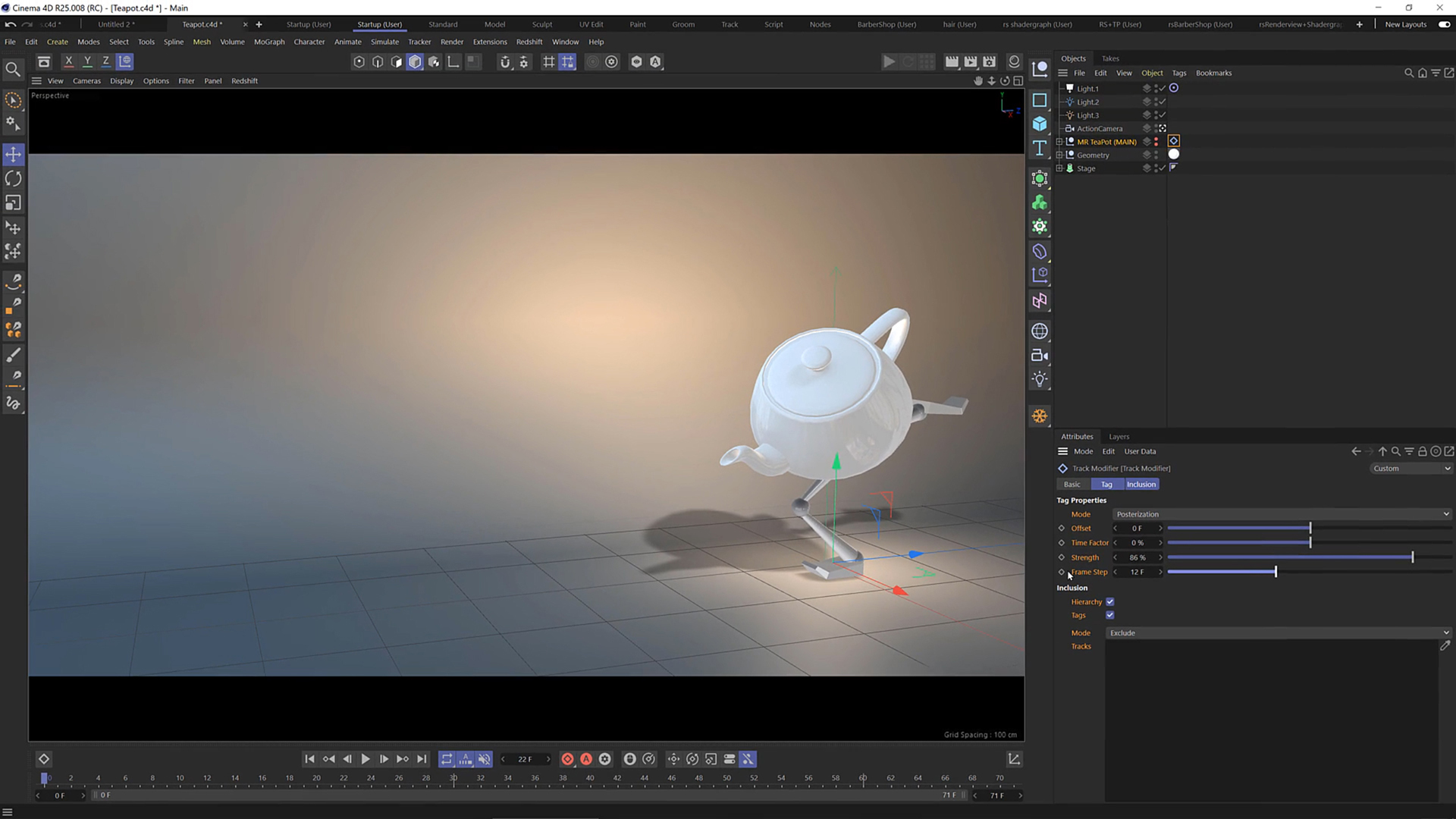 C4D Track Modifier Tag