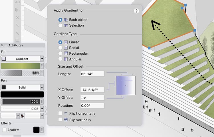 Improved UI in Vectorworks 2022