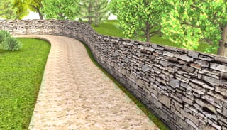 Walls and Paths created in RhinoLands